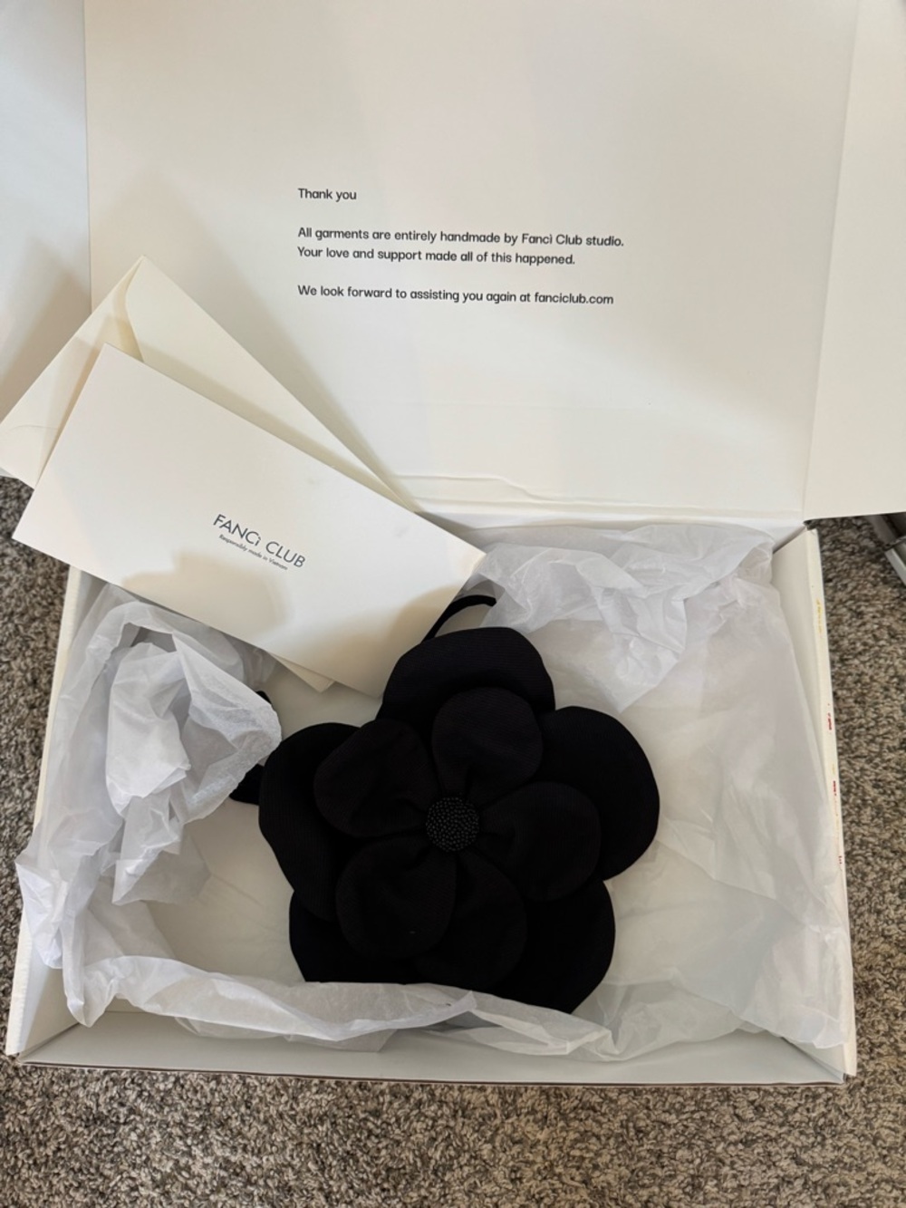 Black Floral Headband